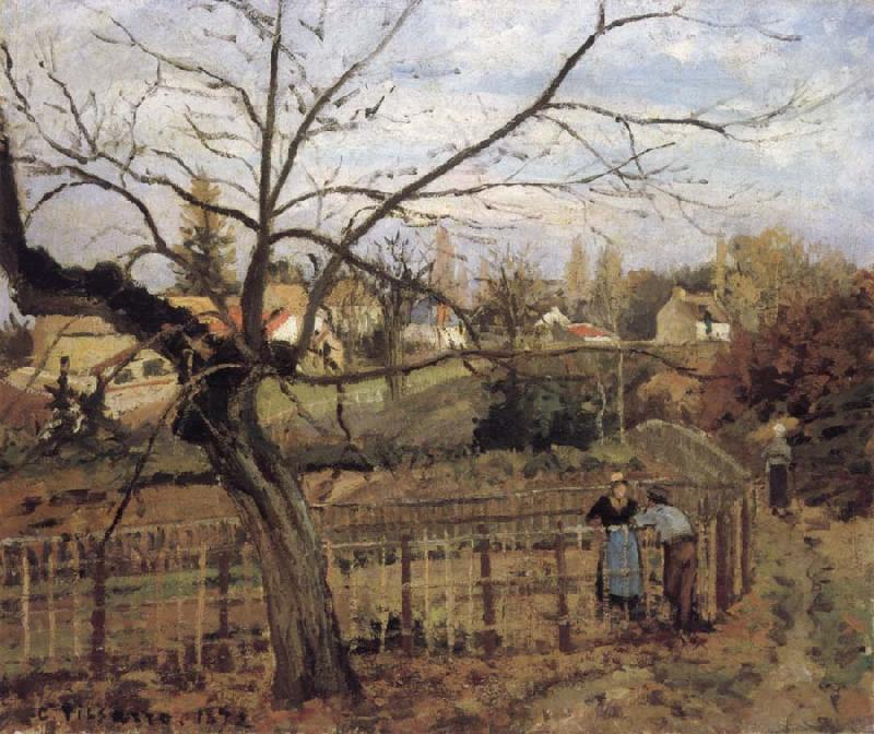 Camille Pissarro The Fence La barriere